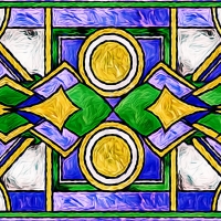 deco stained glass