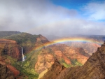Rainbow over Waimea Canyon