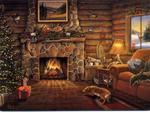 Log Cabin at Christmas