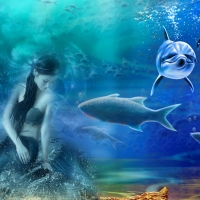 SWIMMING WITH DOLPHINS