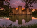 Castle at Sunset by the Lake