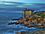Castle on the Coast of Italy