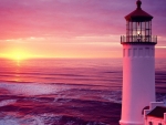 Lighthouse at Sunset