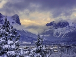 Banff National Park in Alberta, Canada in Winter