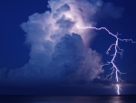 Lightning above the Sea