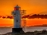 Lighthouse at Sunset