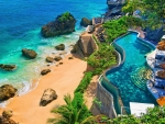 Swimming Pool with Ocean View, Bali, Indonesia