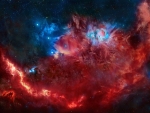 Orion in Red and Blue