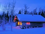 Cabin in Yukon Range, Alaska