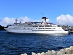 Cruise Ship In Stornoway Harbour - Scotland