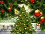 Christmas Tree on Balcony