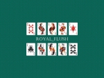 Minimalistic Royal Flush Poker Wallpaper