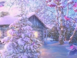 Pastel Winter Scene