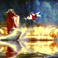 A GRIEVING MERMAID CRIES TEARS OF PEARLS