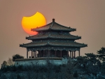 Partial Eclipse over Beijing