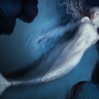 Young White-Haired Princess of the Sea