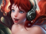 Mermaid Listening To Music