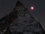 Matterhorn, Moon, and Meteor