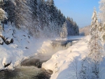 winter waterfalls