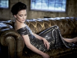 Lara Pulver in Silver Lame