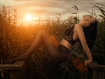 Cornfield Cowgirl . .