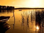 Sunset on a Lake