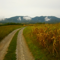 Beautiful mountain clouds