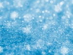 Sparkly Blue Snowflakes