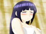 hinata taking a bath