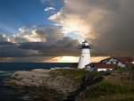 lighthouse & cloud