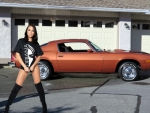 1974 Camero Z28 with Adriana Chechik