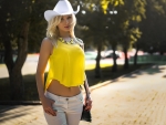 Springtime Cowgirl . .