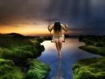 Girl in Swing