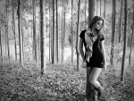 Cowgirl In The Woods . .
