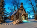 Winter Church In The Pine Valley