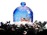 Snowglobe with Santa and Snowman