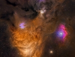 Dark Dust and Colorful Clouds near Antares
