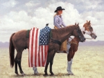 American Cowgirl Art . .