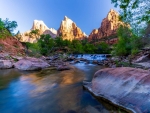 Virgin River And Zion National Park
