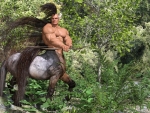 Centaur with long hair