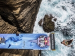 Cliff Diving Drone View