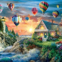 Balloons over Sunset Cove