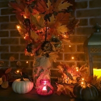 Fall Display And Lights