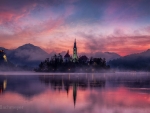 Early morning in Slovenia, Lake Bled