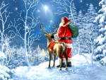 Starry Night Santa Claus