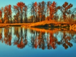 Autumn Lake Reflecting