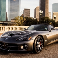 Dodge Viper in the city