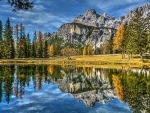 Dolomites lake antorno