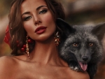 beauty with fox