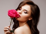 beauty with rose